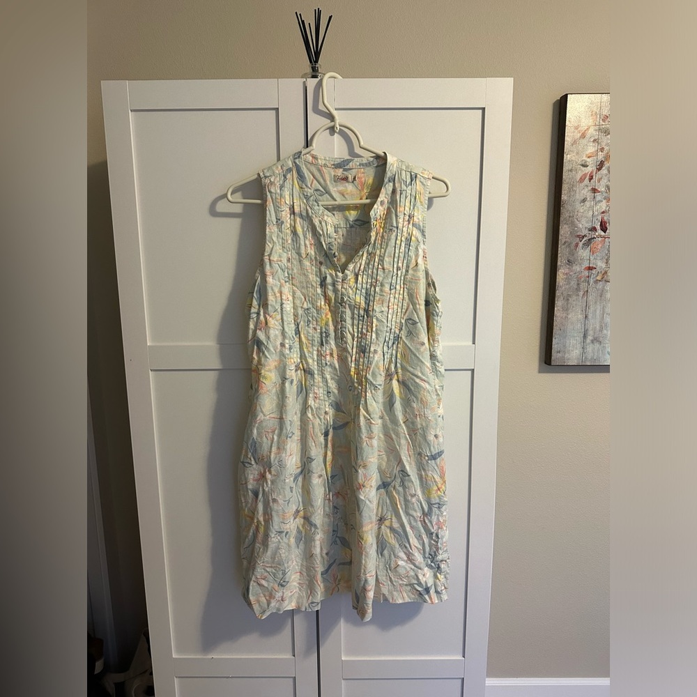 Faherty Isha floral print dress, medium